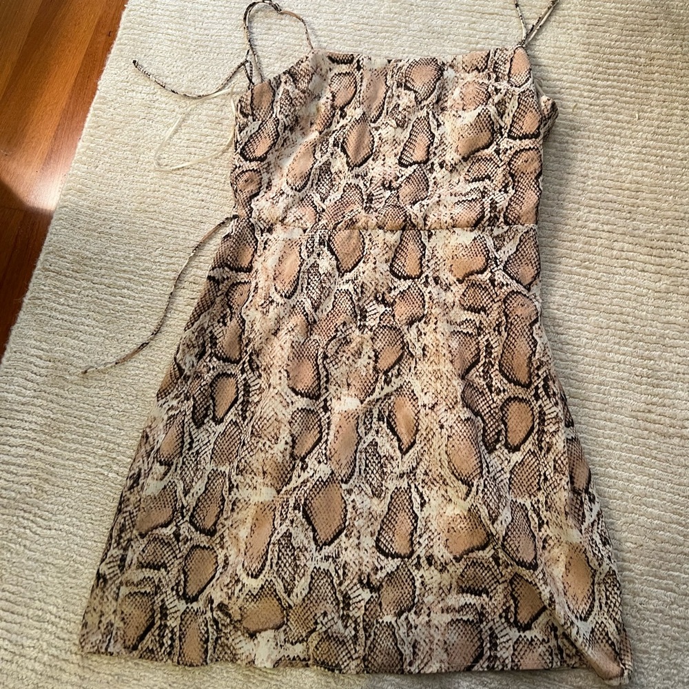 Cotton Candy LA Snake Print Mini Dress